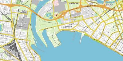 Mapa del puerto de Melbourne