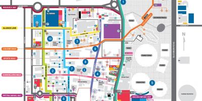 Mapa de la universidad de Monash