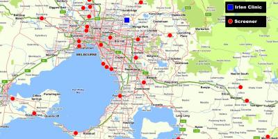 Mapa de mayor Melbourne