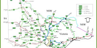 Mapa de Victoria Australia