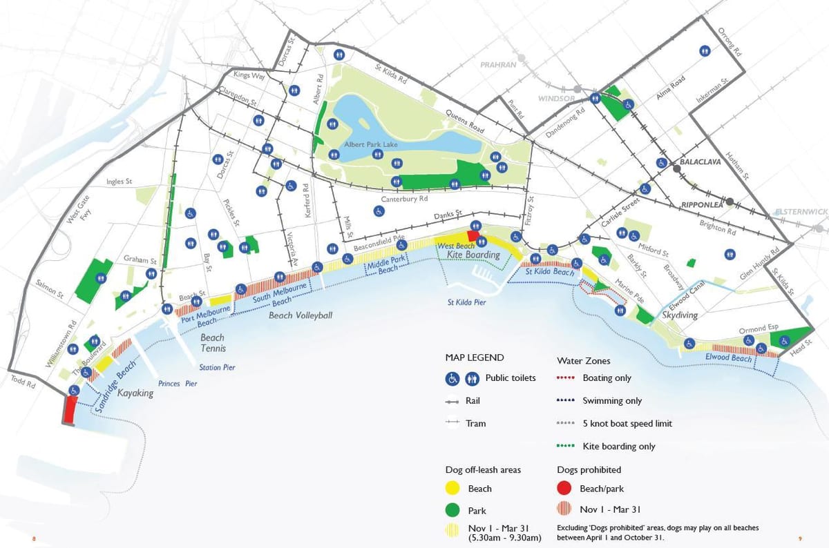la bahía de port phillip mapa