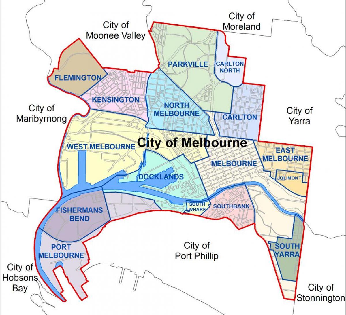 travel zones melbourne map