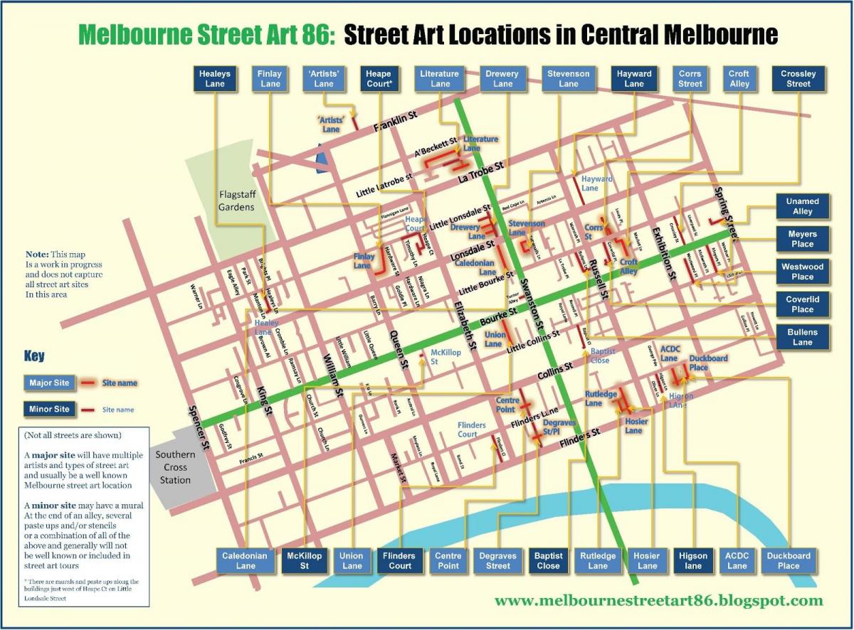 mapa de calle del arte mapa