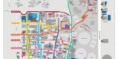 La universidad de Monash Clayton mapa