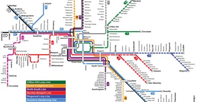 Mapa del Metro de Melbourne
