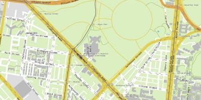 Mapa de Royal children's hospital de Melbourne