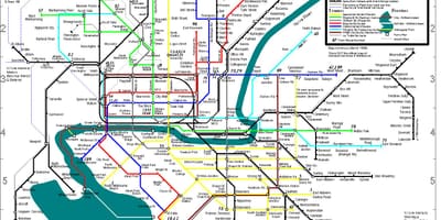 Melbourne mapa de autobuses