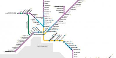 Vline mapa de trenes